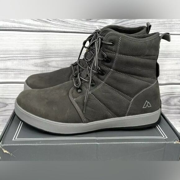 ALPINE DESIGN X KAMIK EZRA WATERPROOF LEATHER BOOTS Men's Size 10 GREY NEW - Picture 3 of 8